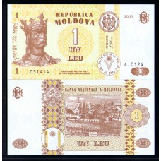 Молдавия 1 лей 2005 г.